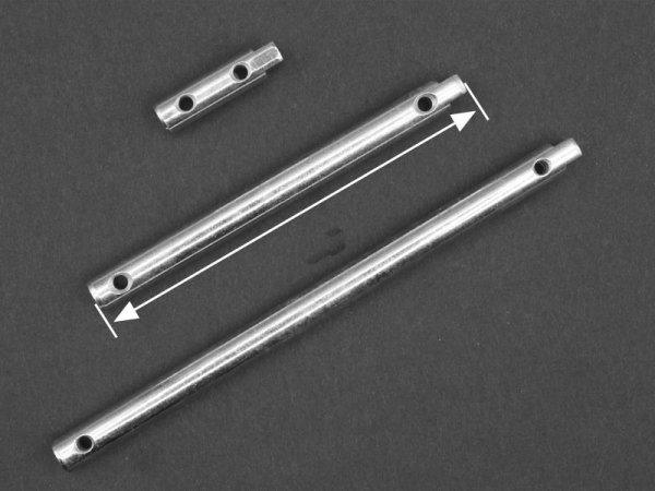 10 mm Verlängerungsstift für Kegelradgetriebe - Länge 107 mm ohne Zubehör