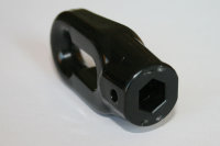 Markisen&ouml;se oval aus Kunststoff schwarz Bohrung 10 mm Sechskant (auch f&uuml;r 10 mm rund geeignet)