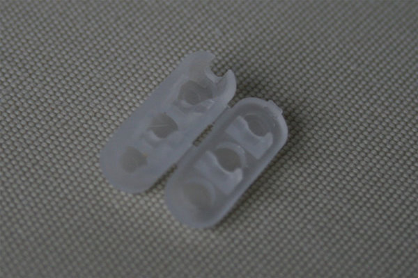Kettenschloß für 4,5 mm und 3,8 mm Perlketten - transparent