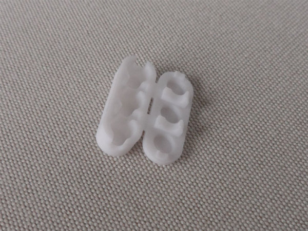 Kettenschloß für 4,5 mm und 3,8 mm Perlketten - weiß