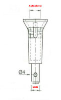 Kupplungstrichter - Glockenkurbelaufsatz 9,9 mm 9,9 mm