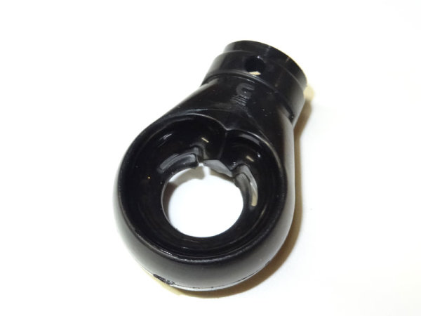 Markisenöse rund aus Kunststoff schwarz Bohrung 12 mm rund