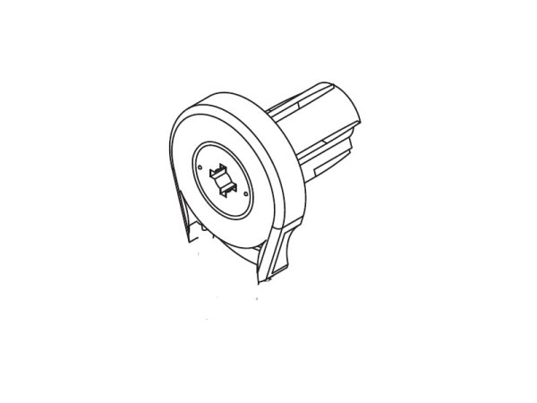 Rollo-Kettenzuggetriebe für 25 mm Welle, weiß, PVC ohne Zubehör