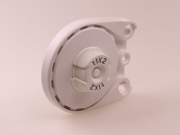 Rollo-Kettenzuggetriebe f&uuml;r 28 mm Welle, wei&szlig;, PVC ohne Zubeh&ouml;r f&uuml;r Warema Kassetten-Rollo