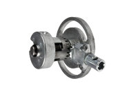 Kegelradgetriebe 1,2:1 6 mm 6-kant beidseitig verwendbar f&uuml;r 31,6 mm Rundwelle