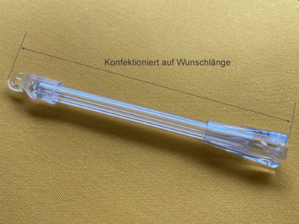 Drehstab/Wendestab f&uuml;r Innenjalousie bis 119 cm oben Kunststoff-Ringhaken, unten Standardquaste