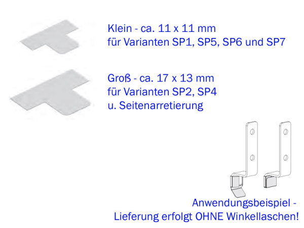 Schutzfolie f&uuml;r Insektenschutz-Winkellaschen 11 x 11 mm